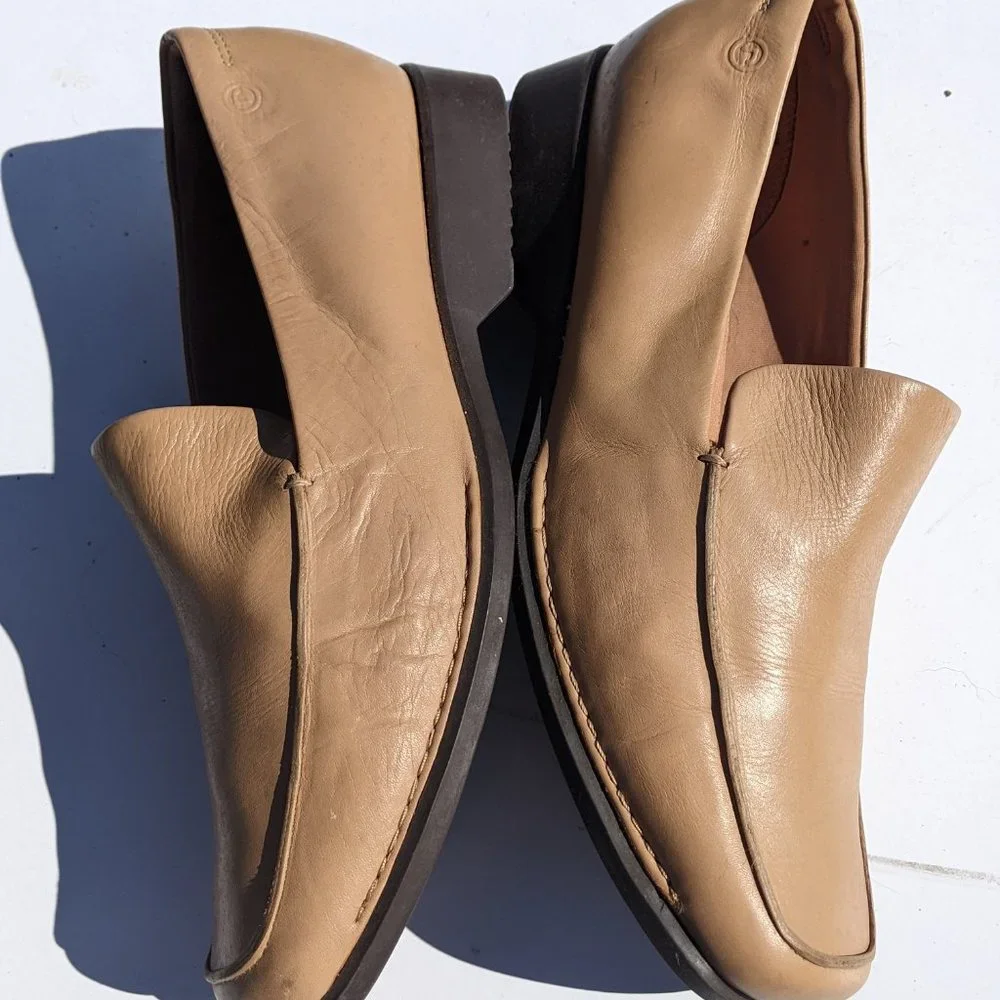 RockPort Tan leather loafers, slip on shoes 8.5W - Picture 7 of 11